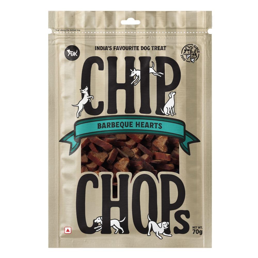 Chip Chops Barbeque Hearts Dog Treats