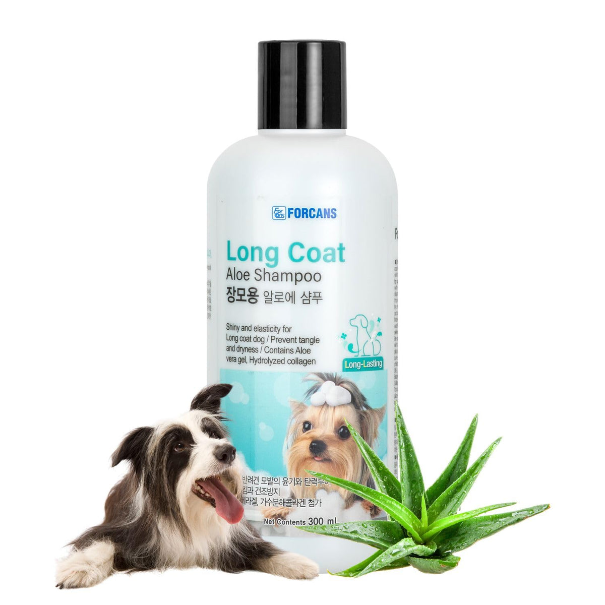 Forcans Aloe Long Coat Shampoo for Dogs