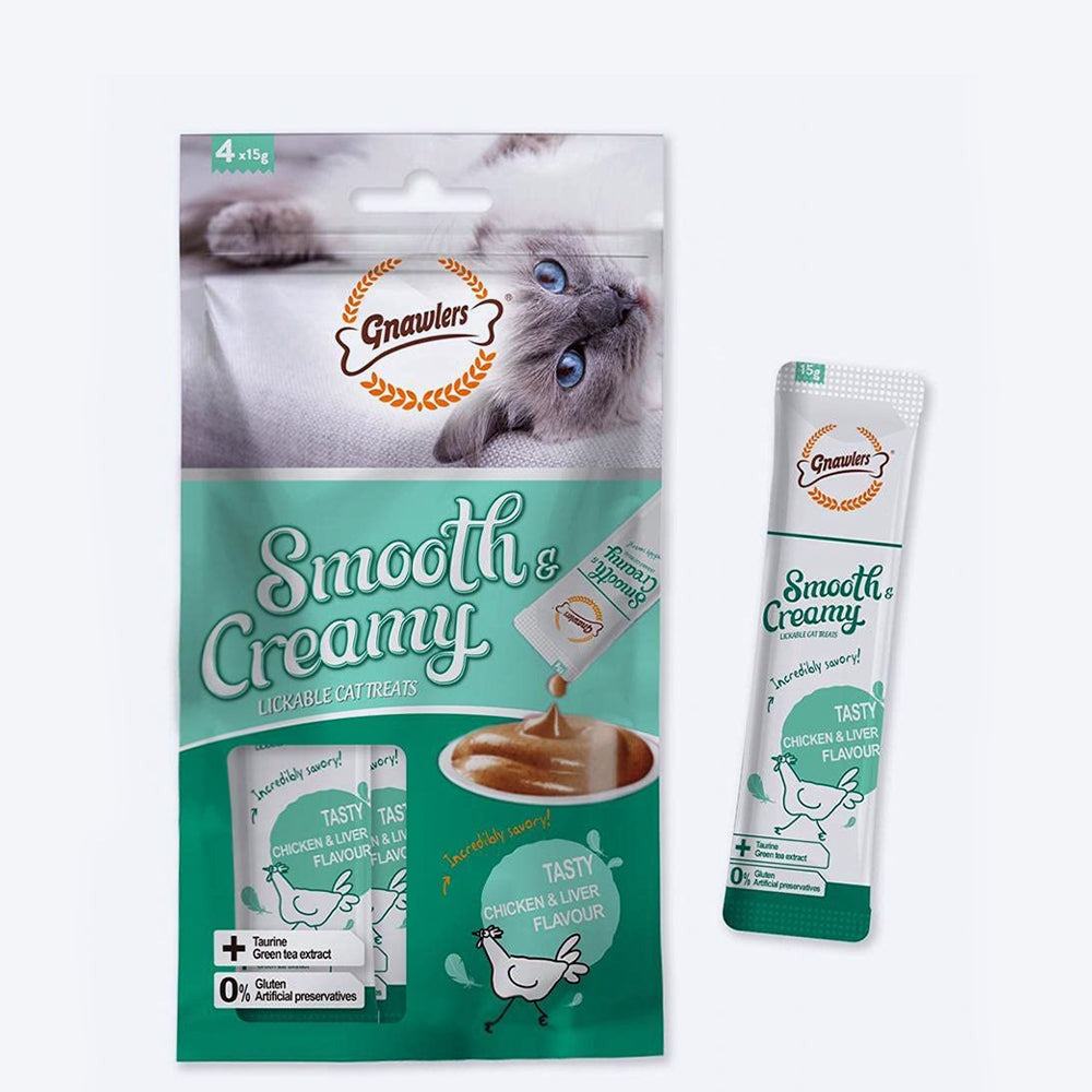 Gnawlers Creamy Treat Tasty Chicken & Liver Flavour