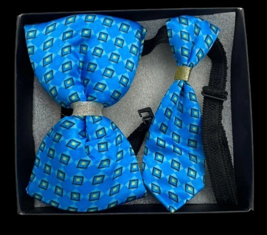 Holy Paws Bow and Neck Tie Set