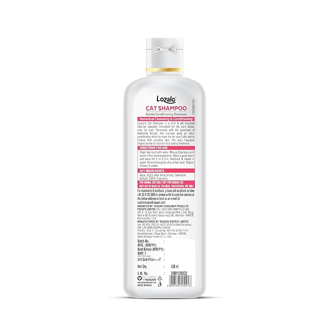 Lozalo Botanical Cleansing & Conditioning Cat Shampoo