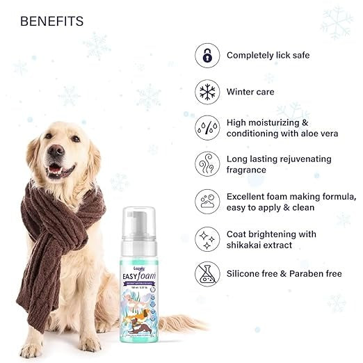 Lozalo Easy Foam Waterless Shampoo for Dogs