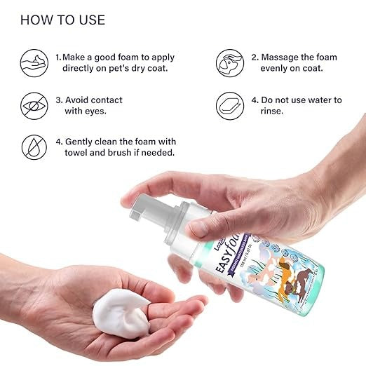 Lozalo Easy Foam Waterless Shampoo for Dogs