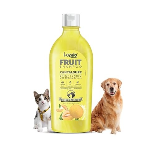 Lozalo Cantaloupe Paraben Free Conditioning Shampoo for Dogs & Cats of All Breeds