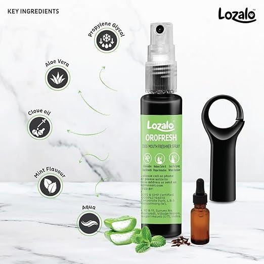Lozalo Orofresh Mouth Freshner Spray for Dogs
