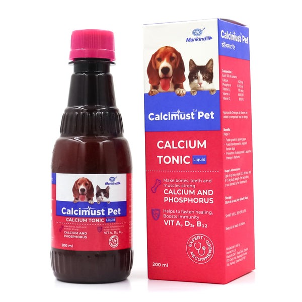 Mankind Calcimust Syrup Calcium Supplement for Dogs and Cats