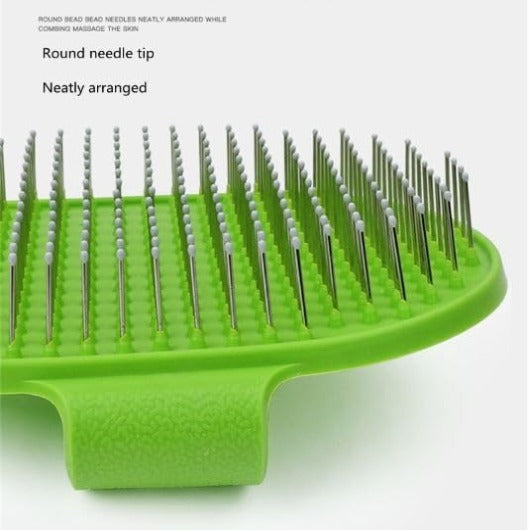 Rubber grooming Half Gloves with Round Pin