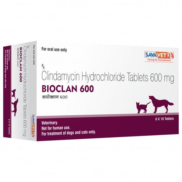 Savavet Bioclan (Clindamycin) Tablet for Dogs and Cats (Pack of 10 tablets)