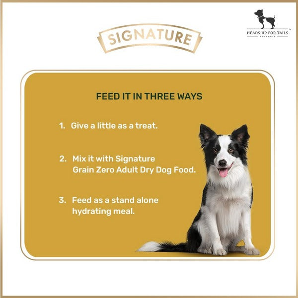 Signature GrainZero Real Chicken Eggs & Fresh Vegetables Chunks in Gravy Adult