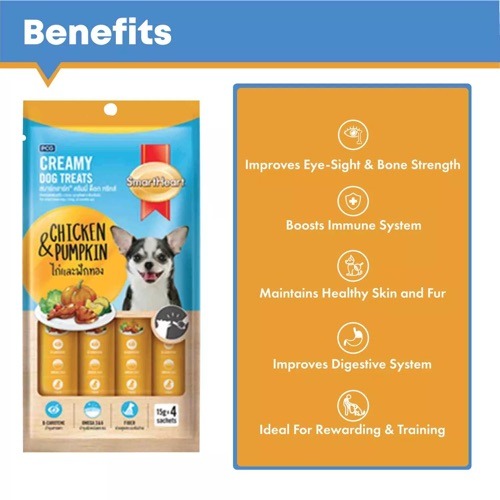 Smart Heart Chicken and Pumpkin Creamy Dog Treats