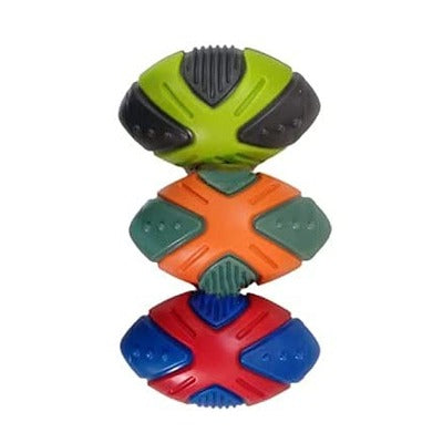 Nunbell Squeaky Rugby Ball Toy for Dogs