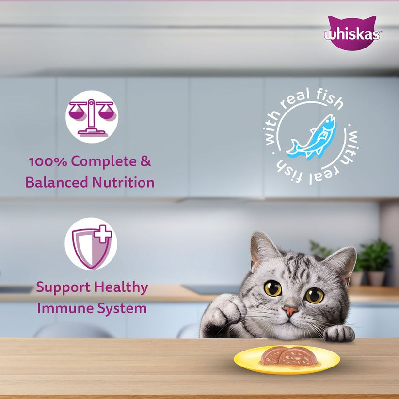 Whiskas Tuna And White Fish Wet Food For Adult Cat