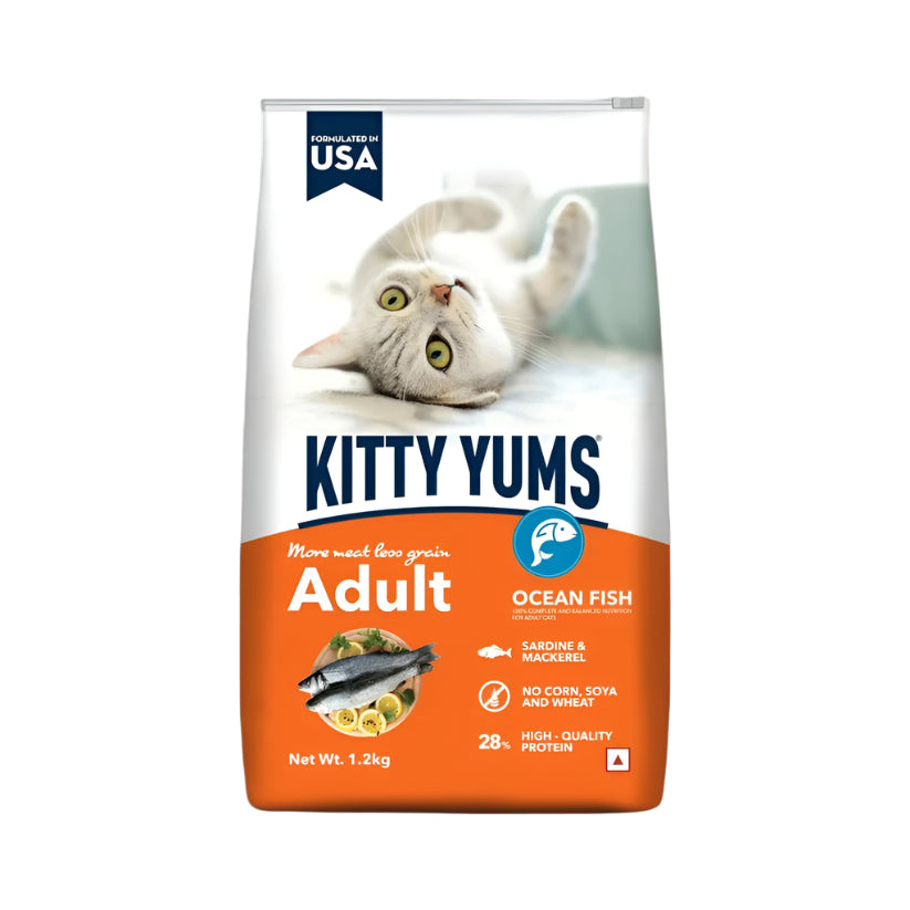 KITTY YUMS CAT ADULT OCEAN FISH DRY FOOD