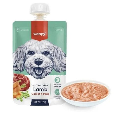 Wanpy Meat Paste Lamb Carrot and Pea Dog Food