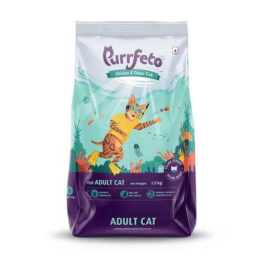 Purrfeto Adult Cat Dry Food Chicken & Ocean Fish