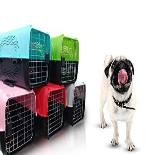 20 Inch Travel Carrier / Cage for Cats and Dog - Fibre body with metal door