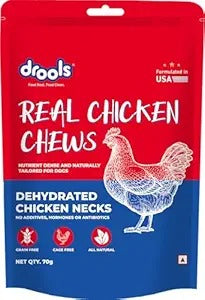 Drools Real Chicken Chew Dehydrated Neck Treats for Dog