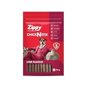 Zippy ChickNStix Treats for Dogs - Liver Flavoured