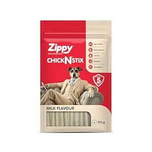 Zippy ChickNStix Treats for Dogs - Milk Flavoured