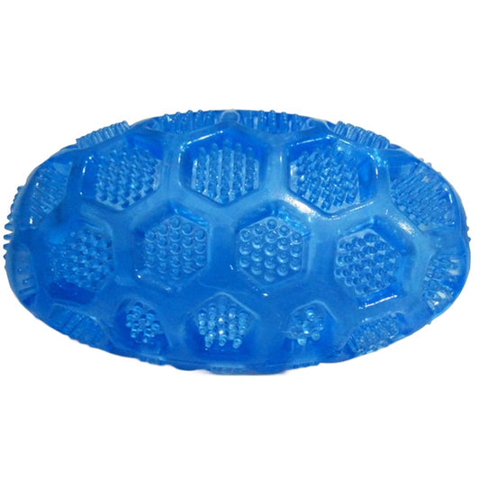 EE Toys Blue Diamond Rugby Ball Toy for Dogs
