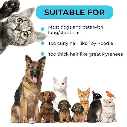 5 in 1 Set of Pet Grooming Brushes