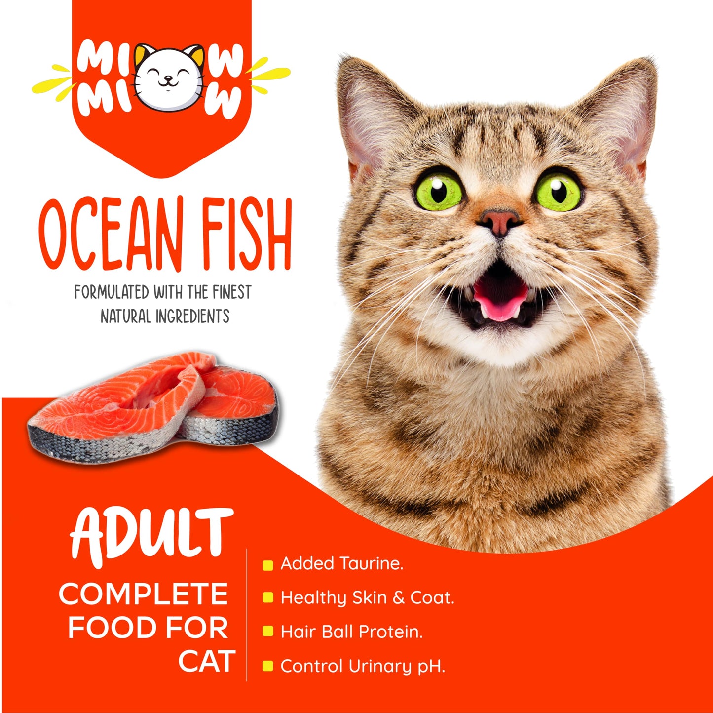 Miow Miow Adult Ocean Fish Cat Dry Food