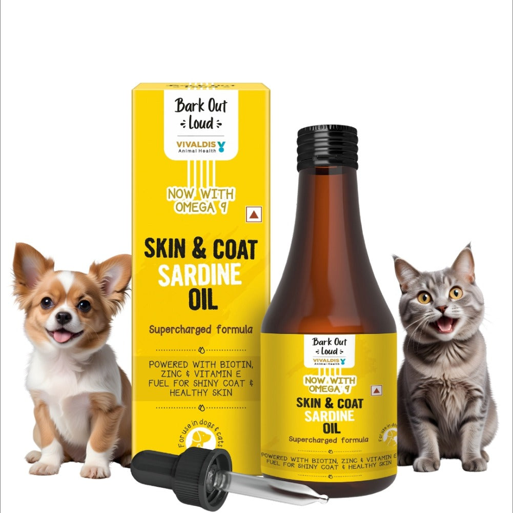 Bark Out Loud Skin & Coat Sardine Oil for Dogs and Cats