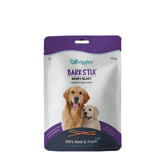 Wiggles Barkstix Dog Treats for Training Adult & Puppies (Berry Blast) Flavour