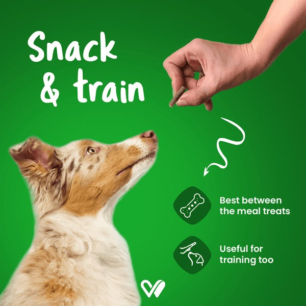 Wiggles Barkstix Dog Treats for Training Adult & Puppies (Chicken & Hemp) Flavour