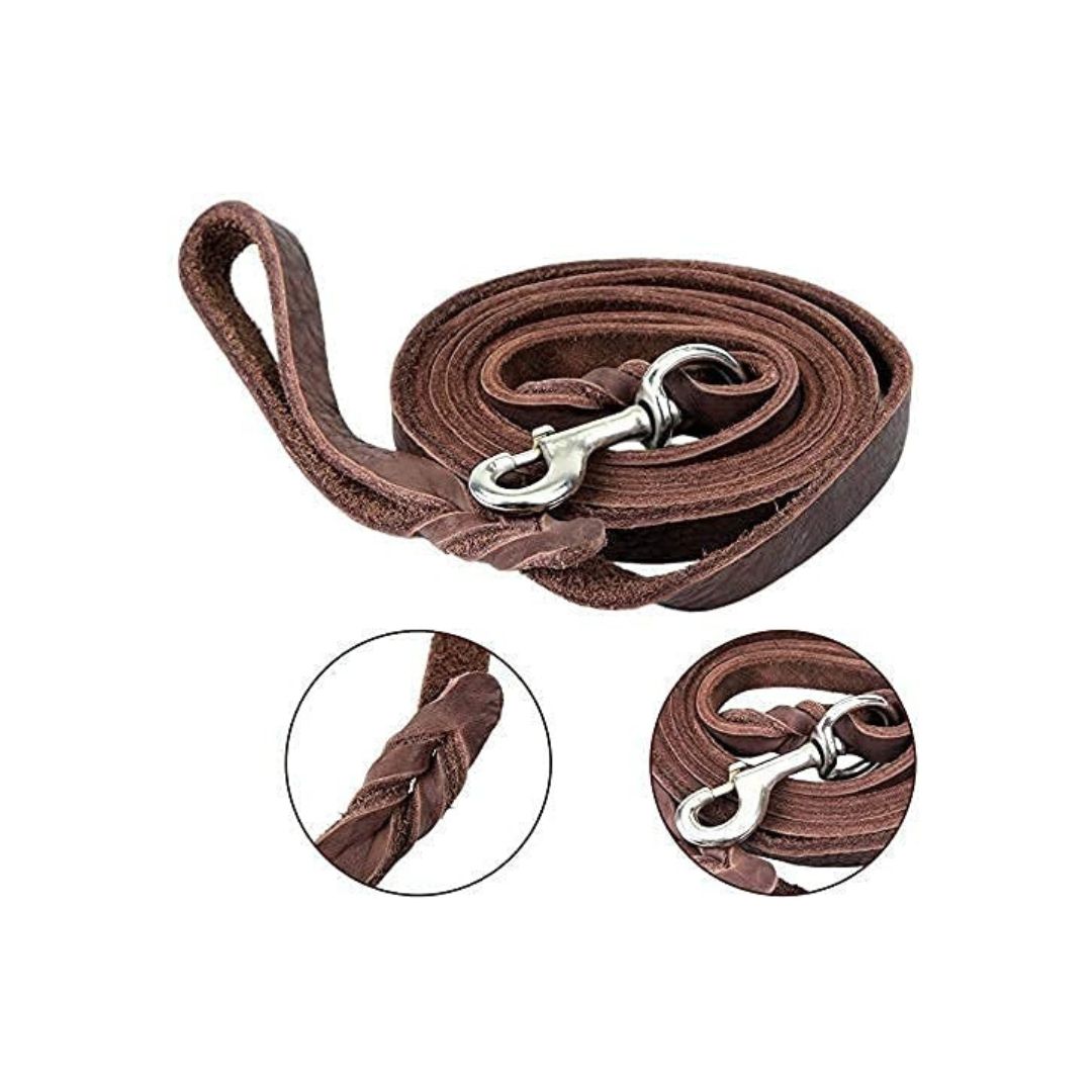 Brown Leather Leash for Dogs