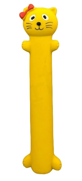 EE Toys Squeaky Yellow Cat Toy for Dogs