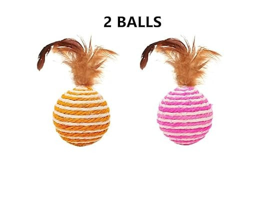 Cat Toy Sisal Ball (Pack of 2)