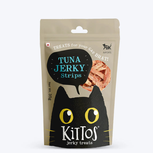 Kittos Tuna Jerky Strips Cat Treats