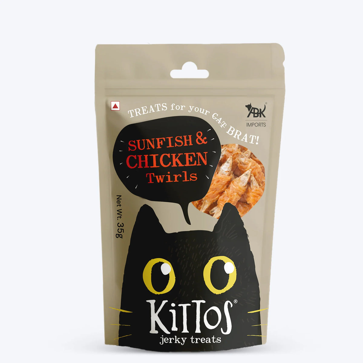 Kittos Sunfish and Chicken Twirls Cat Treats