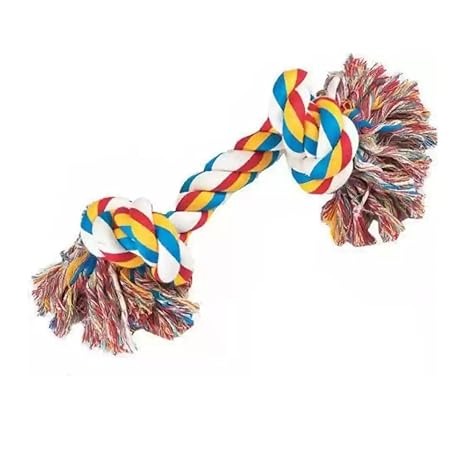 Cotton Rope Chew Toy for dogs 2 knots Heavy