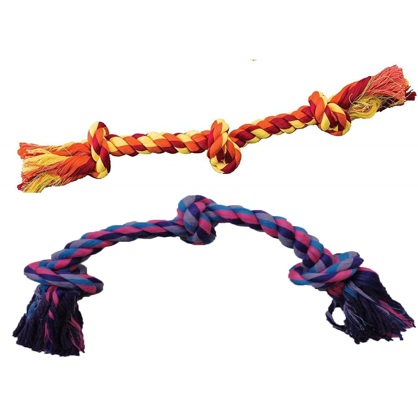 Cotton Rope Chew Toy for dogs (3 knots)