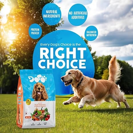 Dofo All Stage Dog Food 2kg, Fresh Chicken & Vegetables – Balanced Nutrition for Adults
