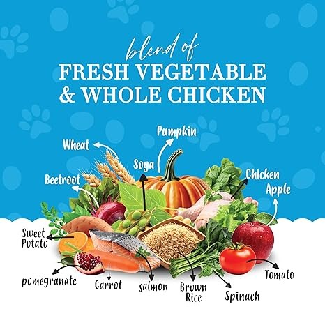Dofo All Stage Dog Food 2kg, Fresh Chicken & Vegetables – Balanced Nutrition for Adults