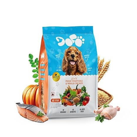 Dofo All Stage Dog Food 2kg, Fresh Chicken & Vegetables – Balanced Nutrition for Adults
