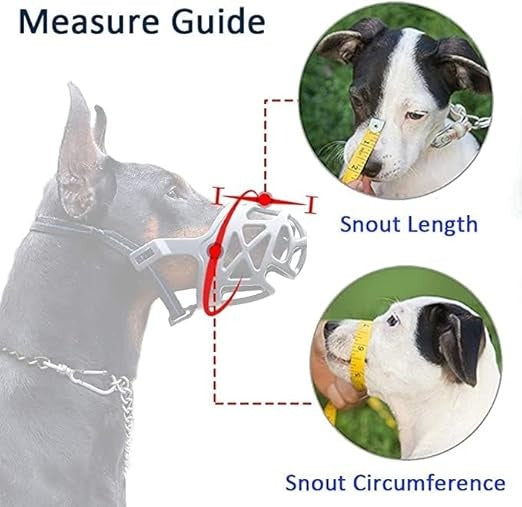 Dog Rubber Muzzle with adjustable strap