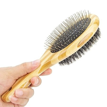 Double Sided Bristle & Round Pin Comb for Pets