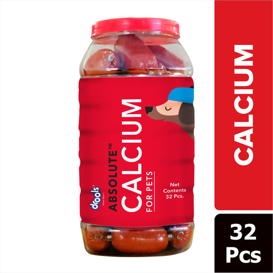 Drools Absolute Calcium Sausage Jar Supplement For Dogs