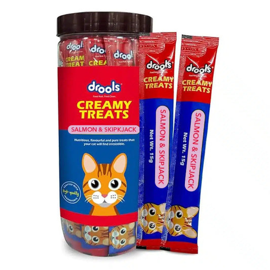 Drools Salmon & Skipjack Creamy Treats for Adult Cats