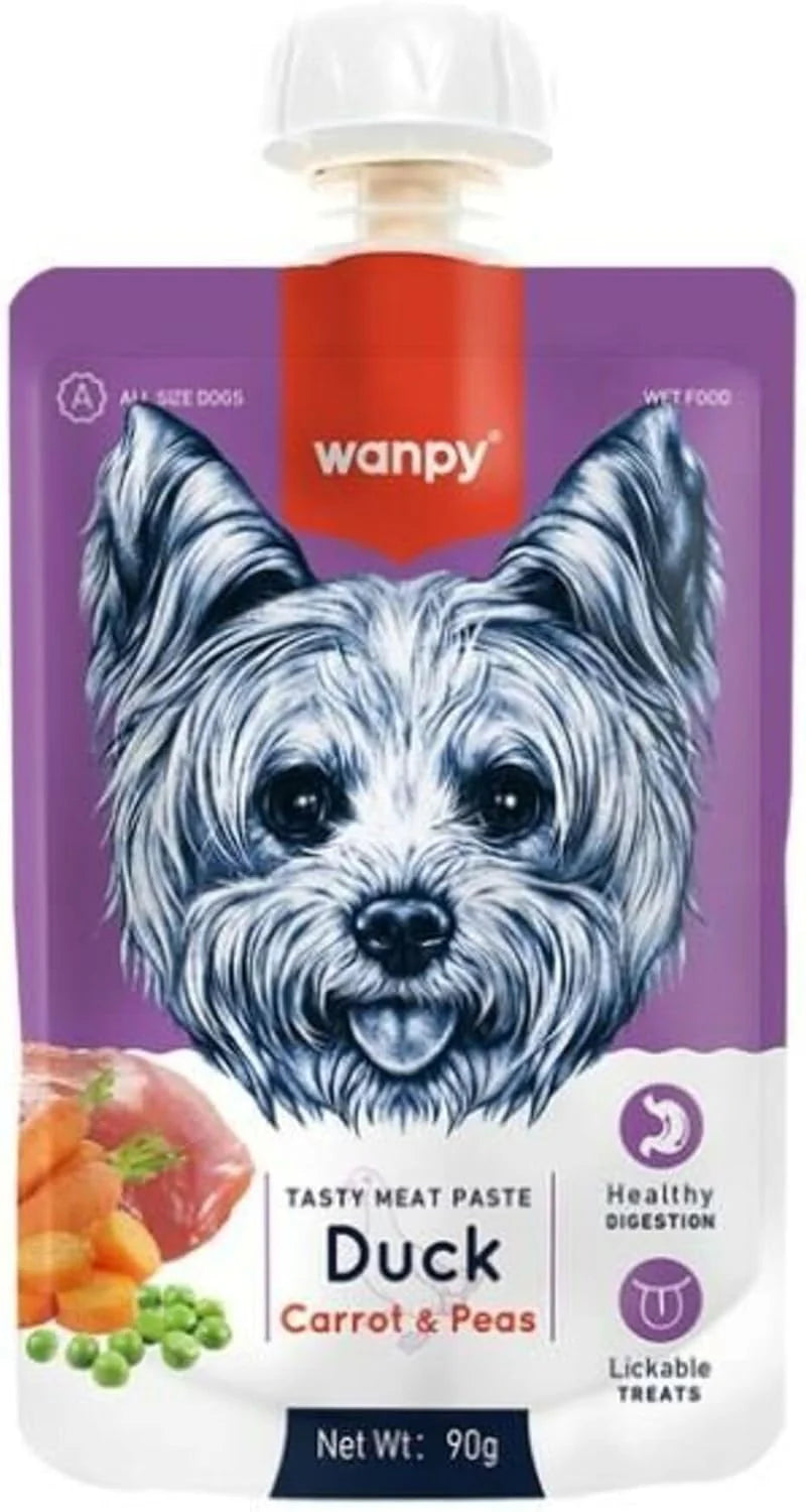 Wanpy Duck Carrot & Pea Meat Paste For Dog