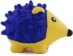 EE Toys Latex Squeaky Rubber Hedgehog Shape Dog Toy