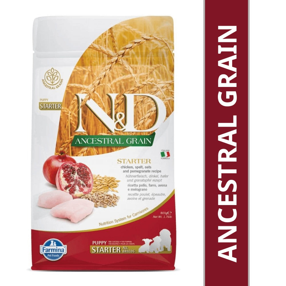 Farmina N&D Chicken & Pomegranate Ancestral Grain Starter Puppy Starter Dog Dry Food