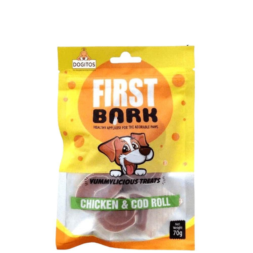 First Bark Chicken and Cod Roll Dog Treats