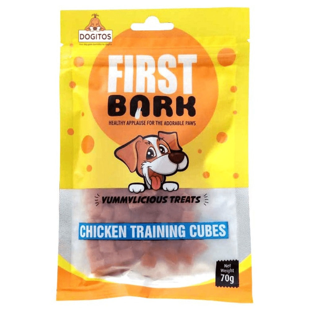 First Bark Chicken Training Cubes Dog Treats