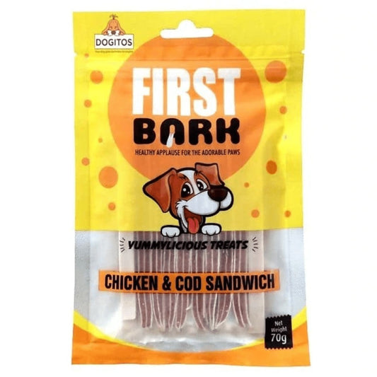 First Bark Chicken and Cod Sandwich Dog Treat