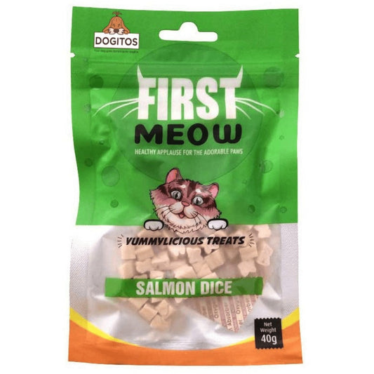 First Meow - Salmon Dice Treat for Cats